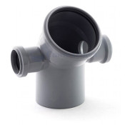 Отвод 110 * 45 гр. с выходом 50 ( Левый  и Правый ) Политэк