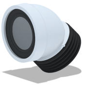 Труба фановая короткая 110 мм 45 градусов АНИ пласт W4228