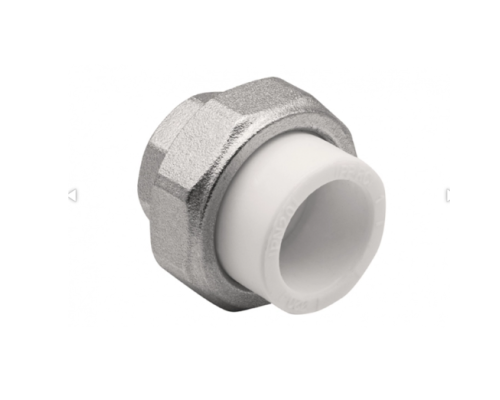 Муфта комбинированная разъемная, внутренняя резьба 20х1/2" белый EVER PLAST