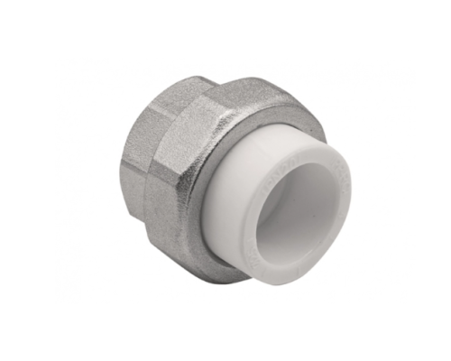 Муфта комбинированная разъемная, внутренняя резьба 25х1" белый EVER PLAST