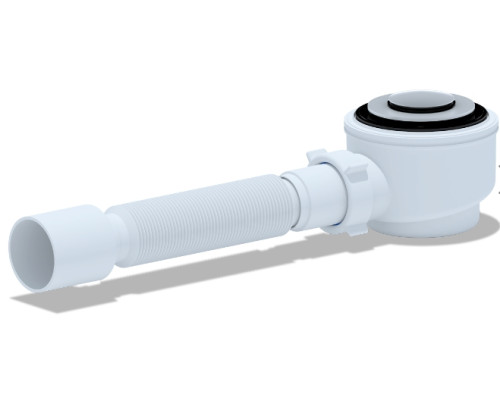 Сифон для душевого поддона клик-клак с сеткой АНИ пласт E415CL 