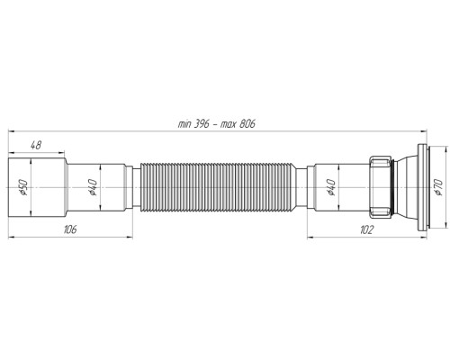 Гибкая гофрированная труба АНИ пласт G106