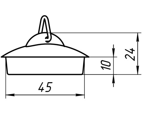 Пробка для сифона 1 1/2" АНИ пласт M300