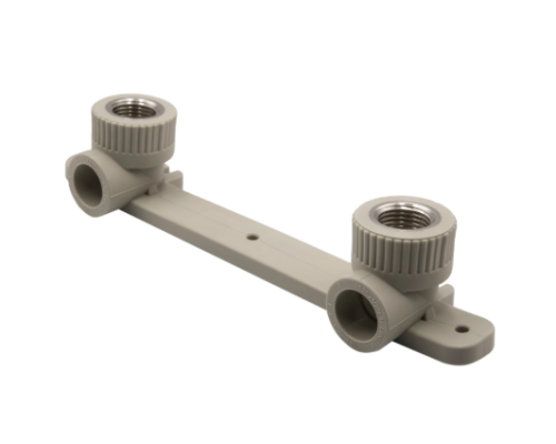 Угол комб. вн 20х1/2'' с креплением двойной серый EVER PLAST