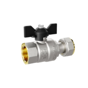 Кран шаровой с накидной гайкой 1/2" бабочка LD 47.15.В-Нк.Гк.Б LD Pridе