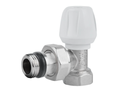 Кран (вентиль) радиаторный Icma 1/2" с антипротечкой угловой  (подающий)