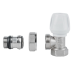 Кран (вентиль) радиаторный Icma 1/2" с антипротечкой угловой  (подающий)