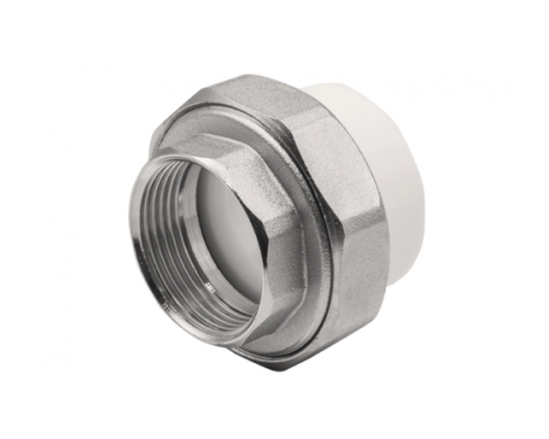 Муфта комбинированная разъемная, внутренняя резьба 40х1 1/4" белый EVER PLAST