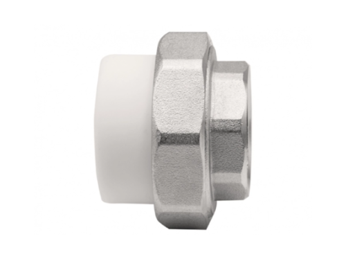 Муфта комбинированная разъемная, внутренняя резьба 40х1 1/4" белый EVER PLAST