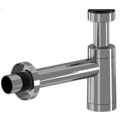 Сифон для раковины бутылочный с переходной трубкой 11/4*40, пластиковый корпус, металлизированный, BRB1004M АНИ пласт