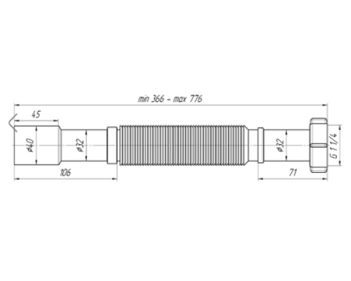 Гибкая гофрированная труба АНИ пласт K207