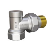 Кран радиаторный регулировочный угловой 1/2" (обратка) 59.15.В-ГШ.Н.У LD Pride