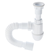 Сифон для мойки Варяг C5010 1 1/4 дюйма 40 мм с гибкой трубой 40х50 мм АНИ пласт