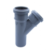 Тройник канализационный 50 * 50 * 45 гр. ПП EVER PLAST