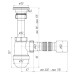 Сифон для кухонной мойки АНИ C0110,  1 1/2"*40 с гибкой трубой 40*50 АНИ пласт