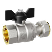 Кран шаровой с накидной гайкой 3/4" бабочка LD 20.В-НкГк.Б LD Pridе