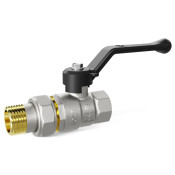 Кран шаровой с американкой 1/2" вн/нар ручка LD 15.B-ГШ.Р LD Pridе